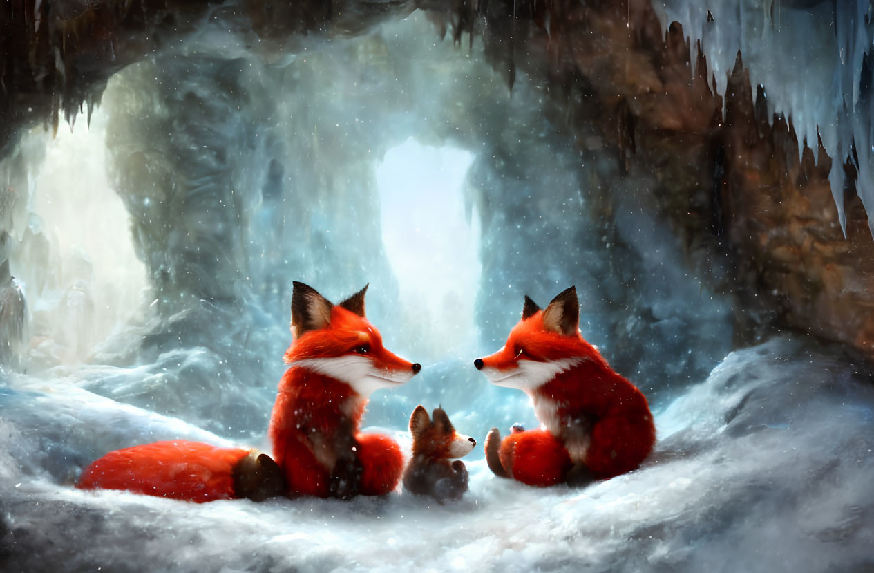 foxes in cavern (user derivat)