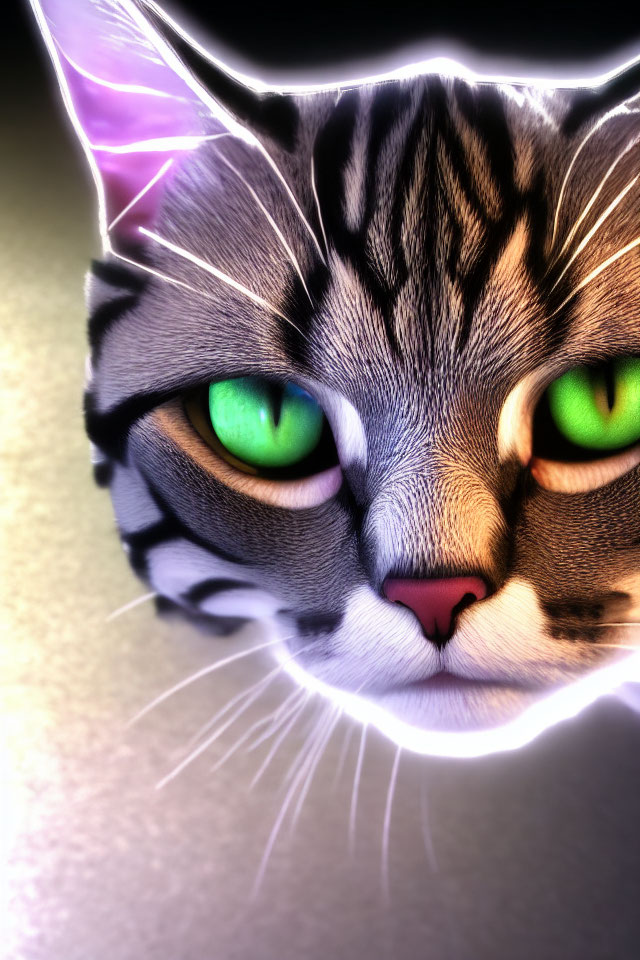 Detailed Cat volumetric light 