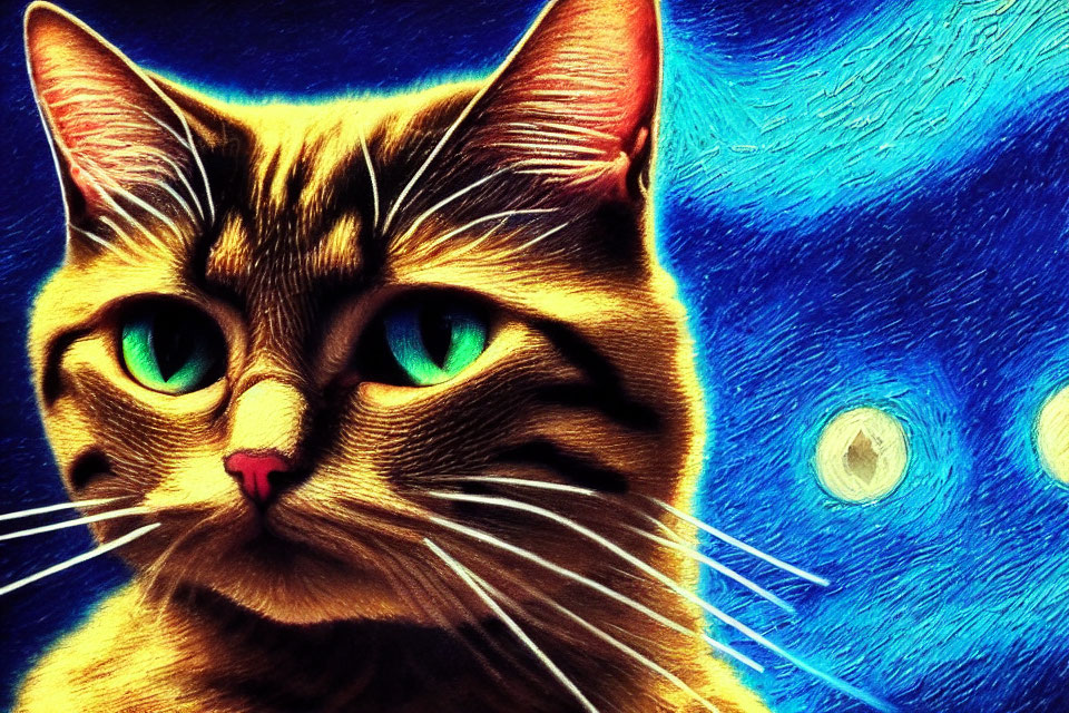 Detailed Cat HRGiger VanGogh multiModifiers