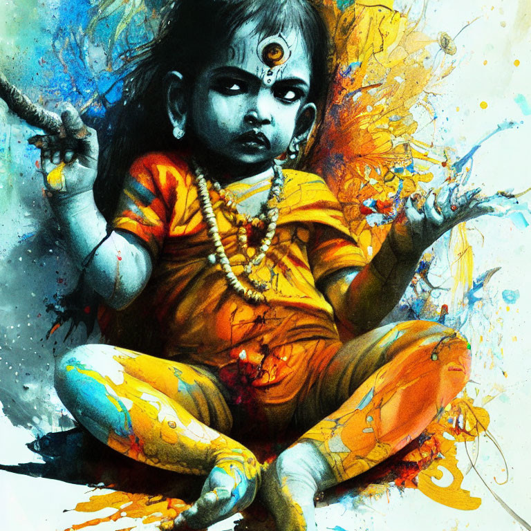 Baby Vishnu (preparation4) 