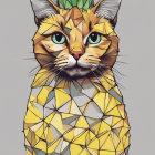 Whimsical Cat-Pineapple Character Description