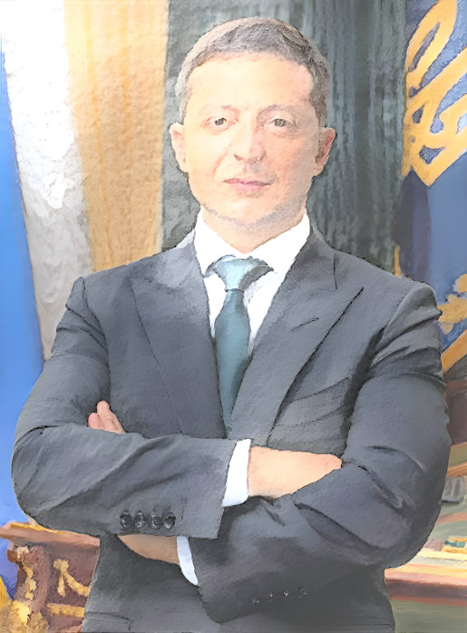 Portrait Zelensky Volodymyr 