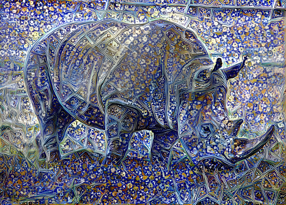 Rhino Azulejo Nazarí