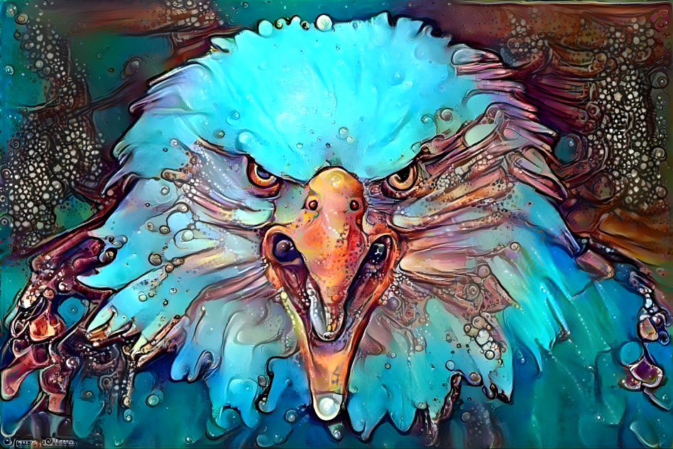 Bald eagle turned alien?