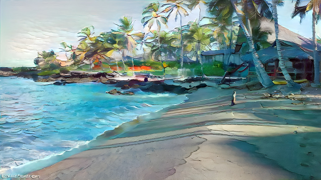 Beach painting