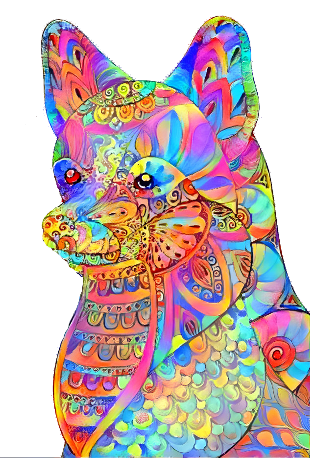 Colorful fox1