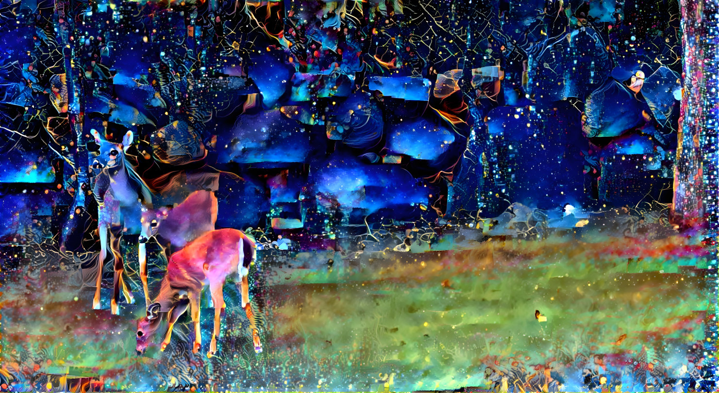 Deep Dream MV Backyard Deer B