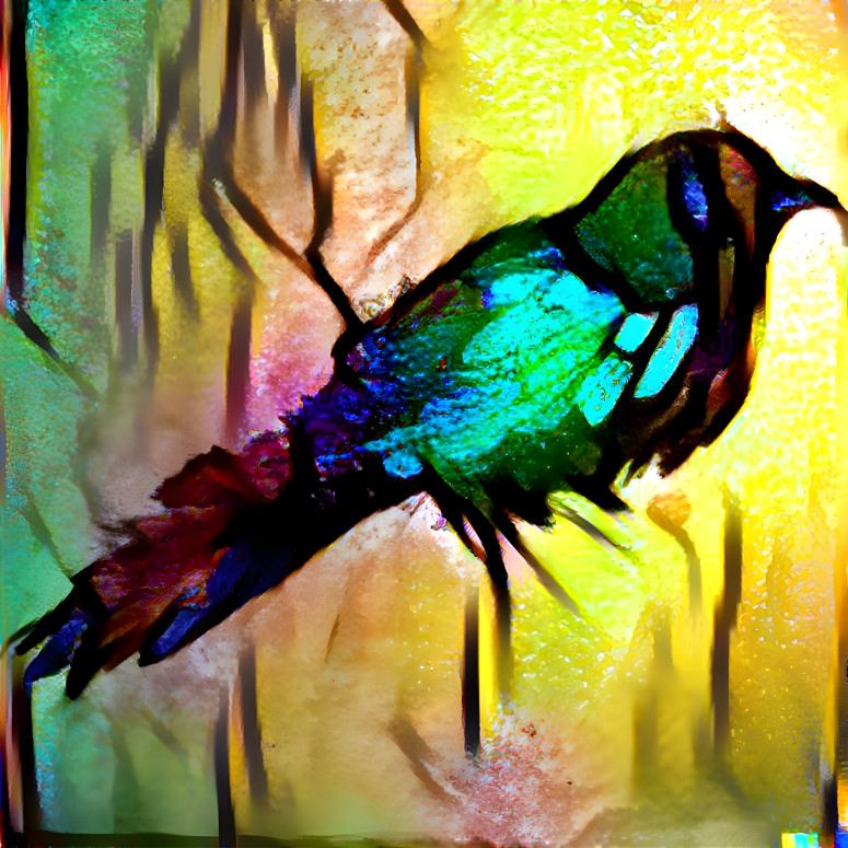 Stained Glass Bird