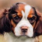 Detailed Drawing of Cavalier King Charles Spaniel with Soulful Eyes