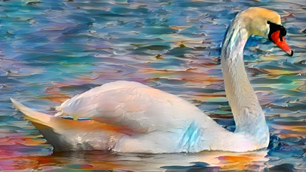 Painted swan