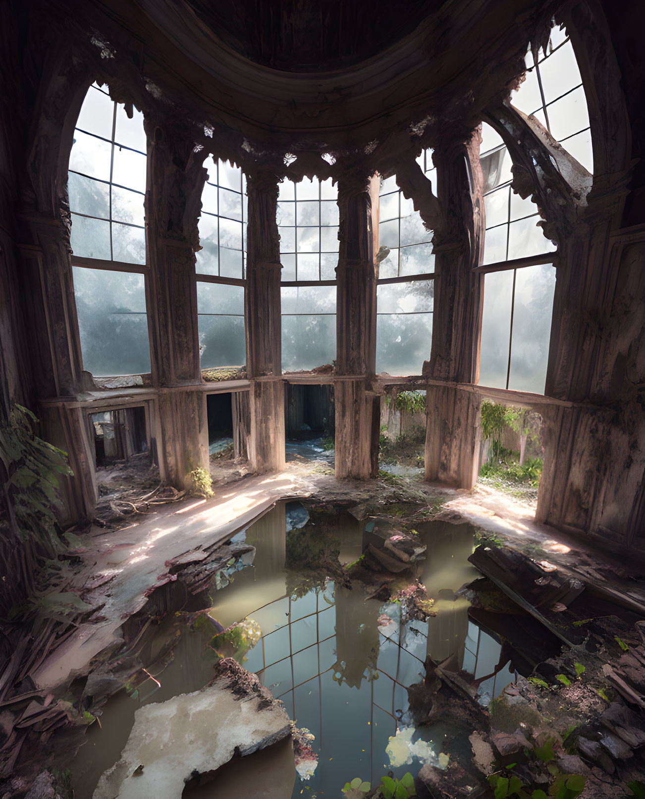 Flooded Old Mansion 