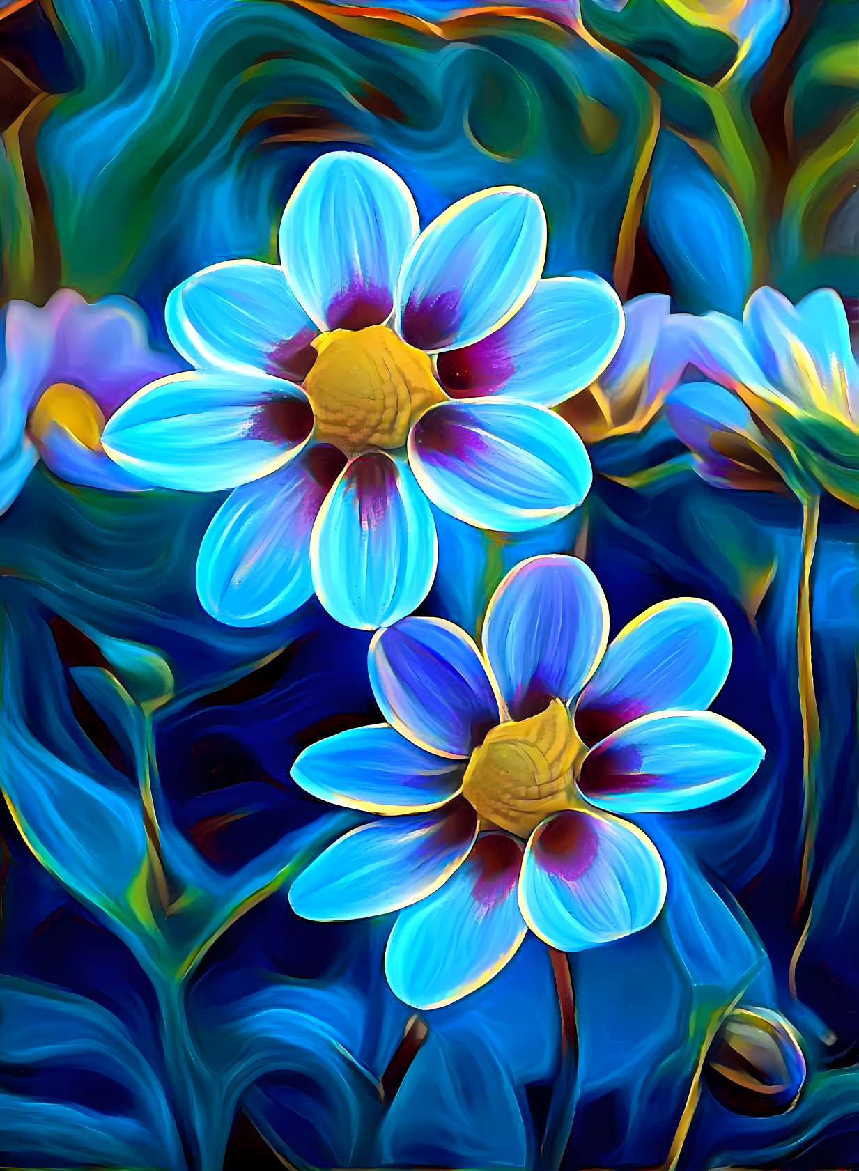 Blue Flowers