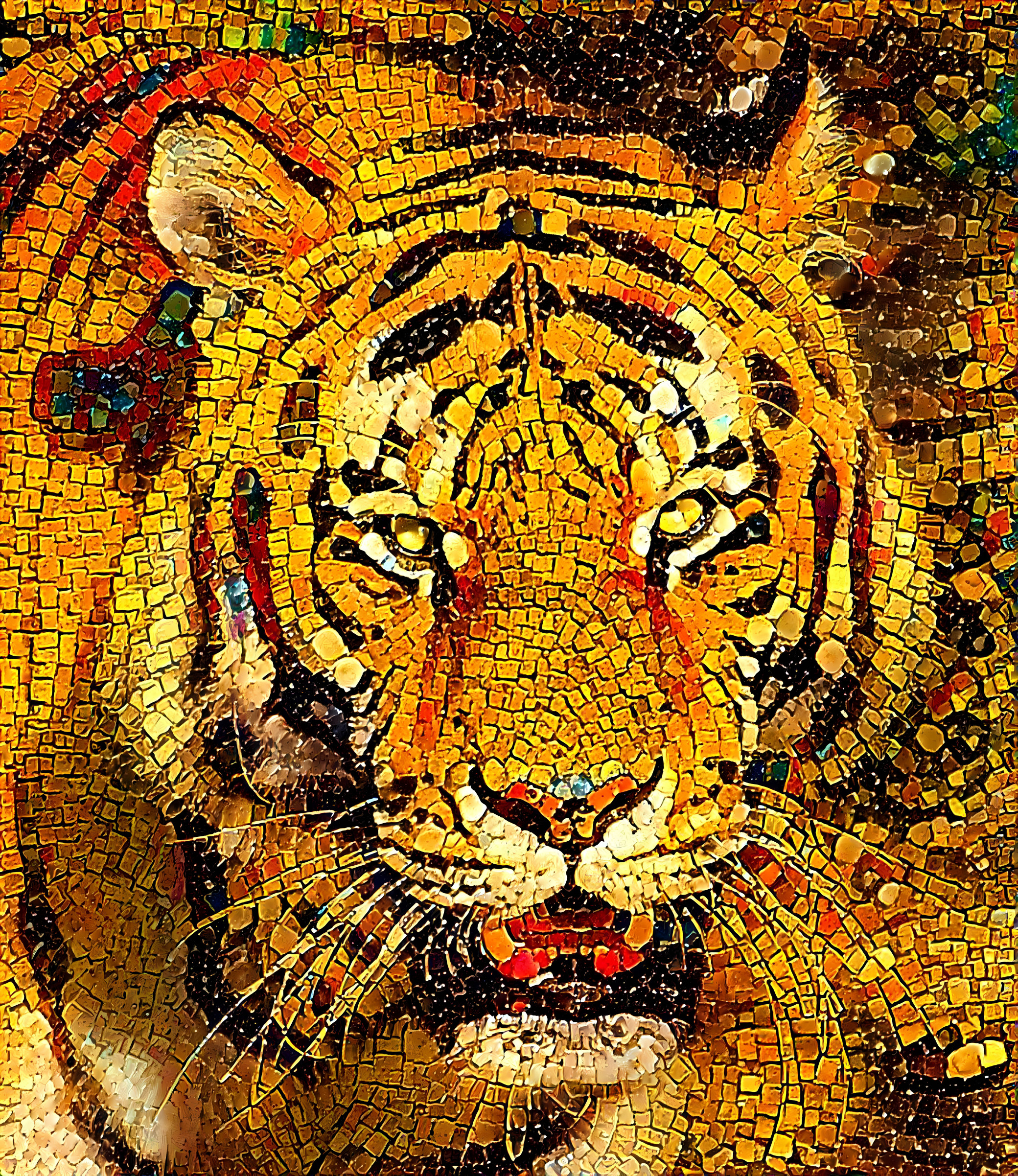 Tiger mosaic