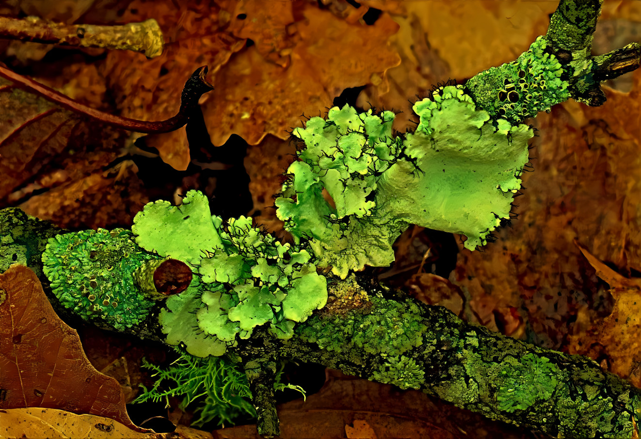 Forest floor 2: Green lichen