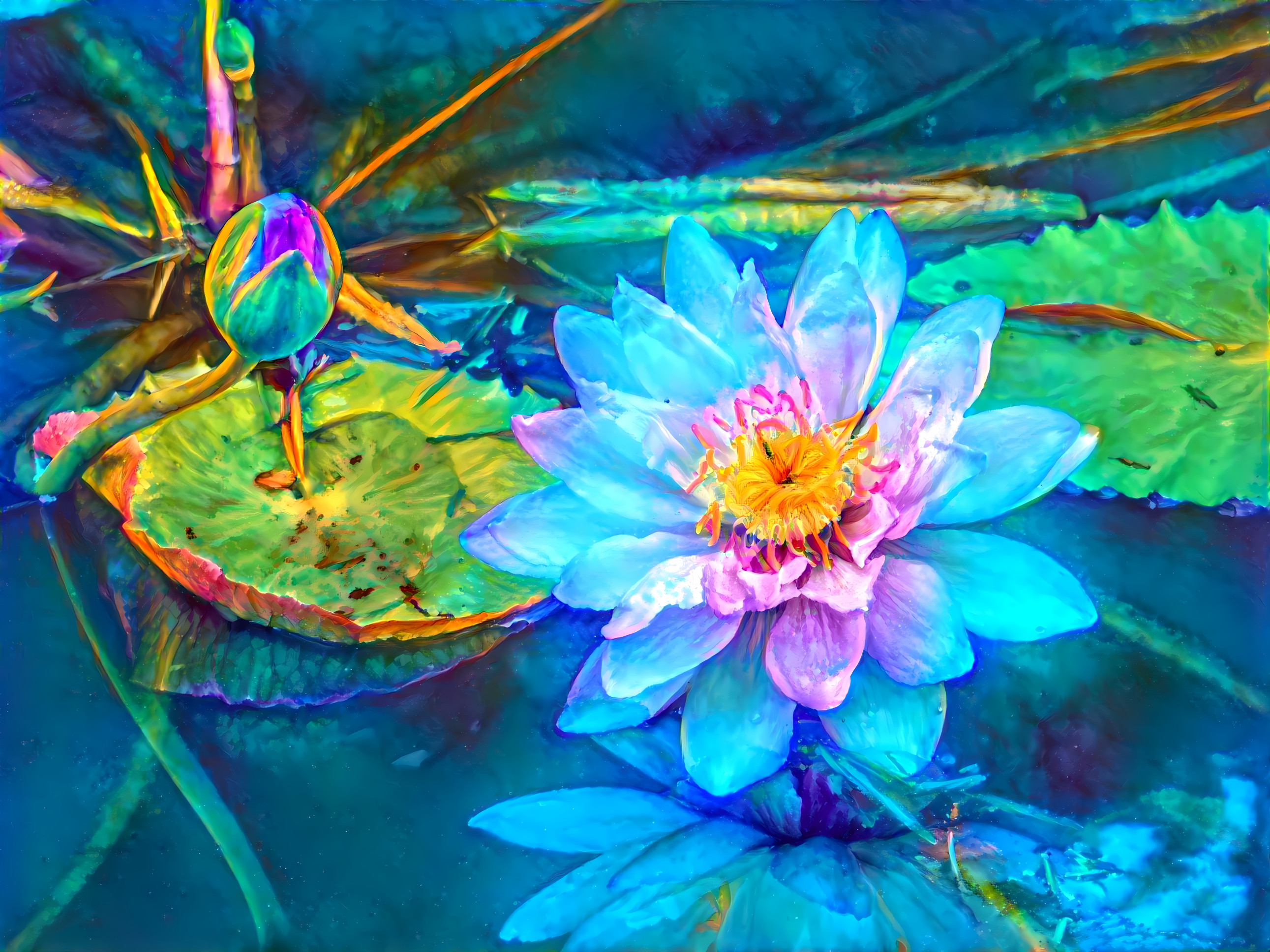 Water lily flower at Giverny, France