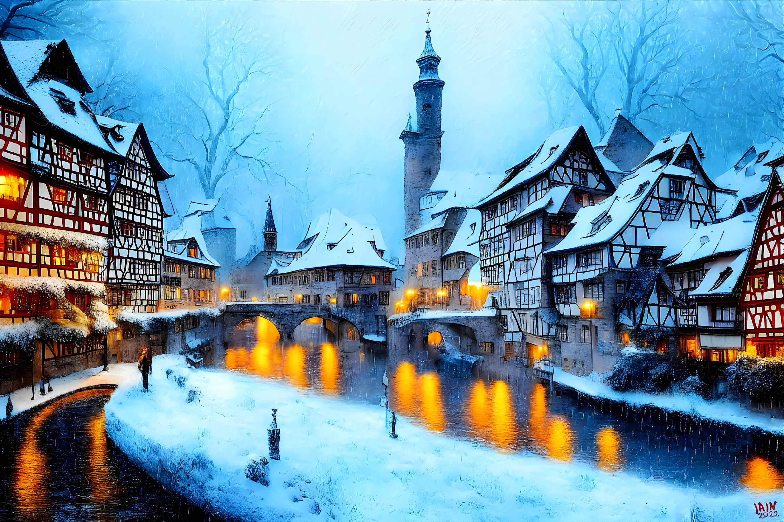 Winter in Bamberg fantasy I