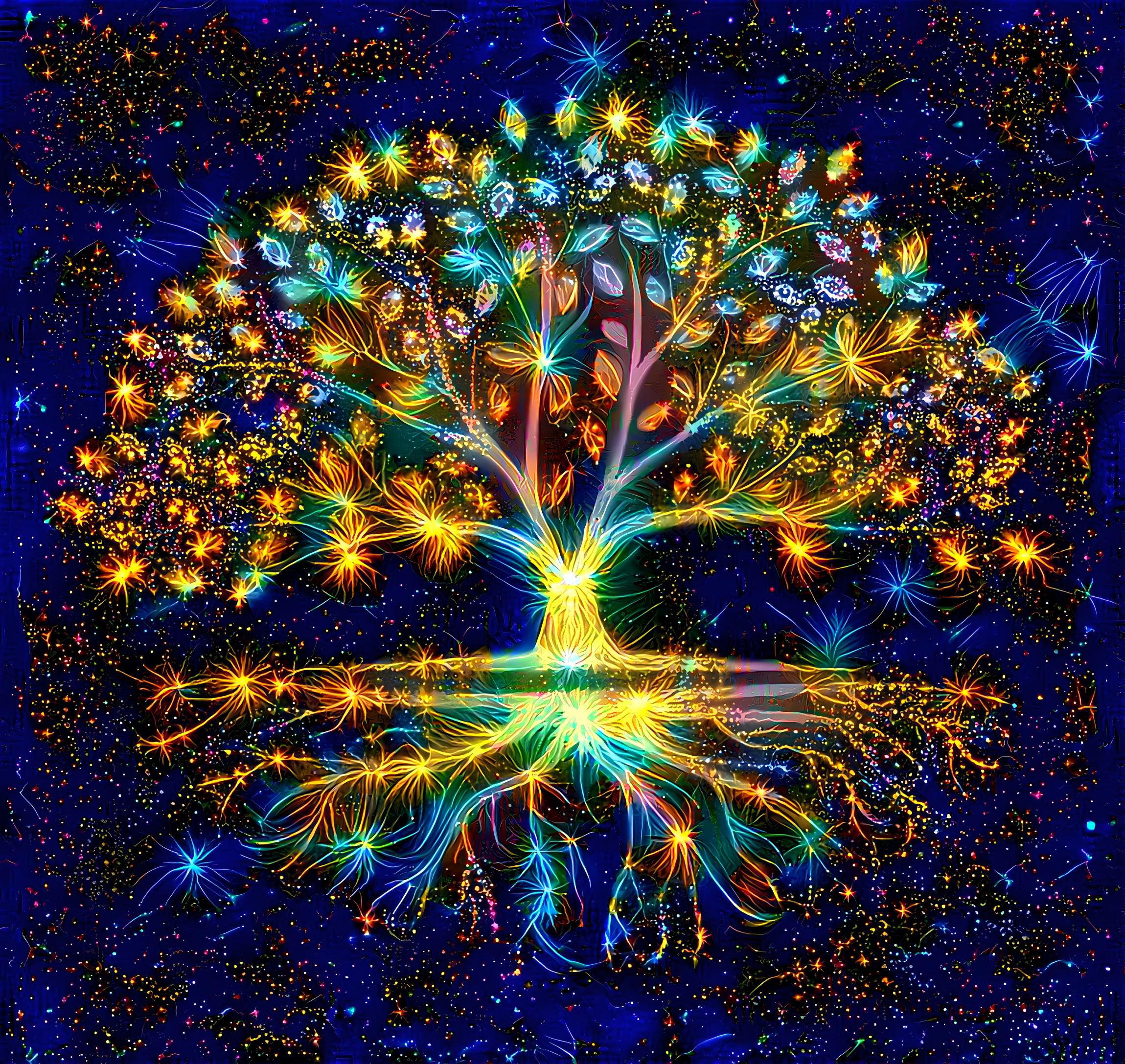 Oak Tree cosmic design