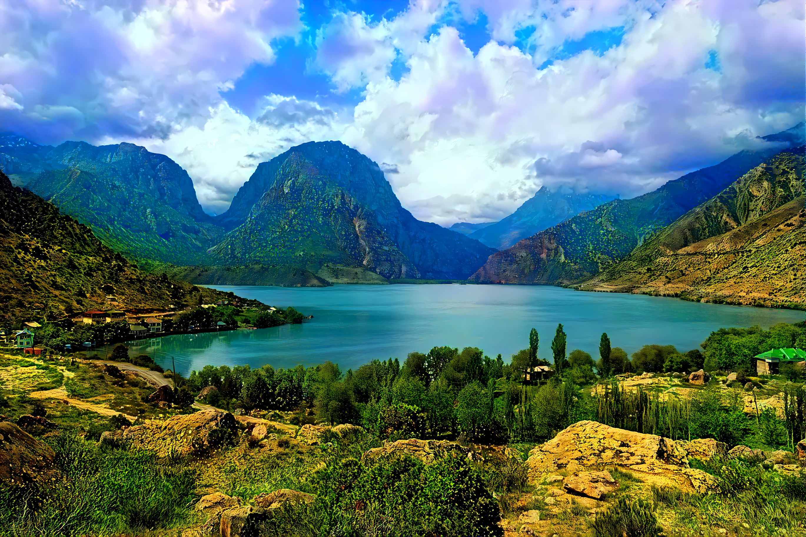 Landscape in Tajikistan