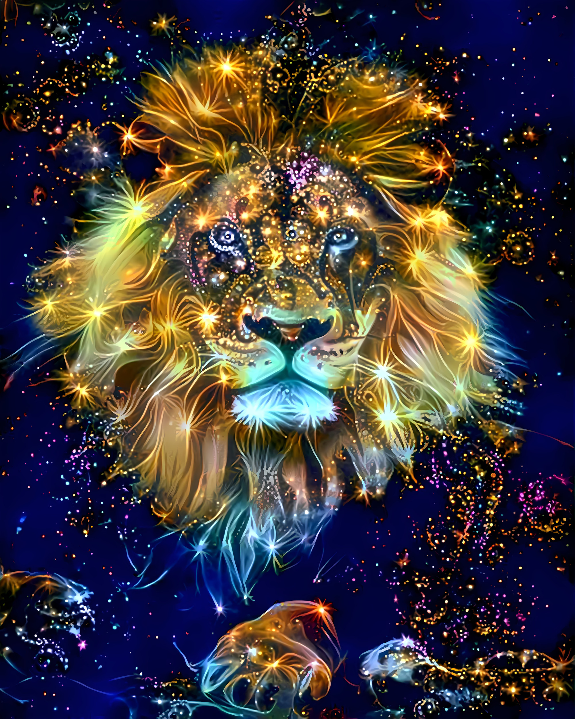 Starry lion