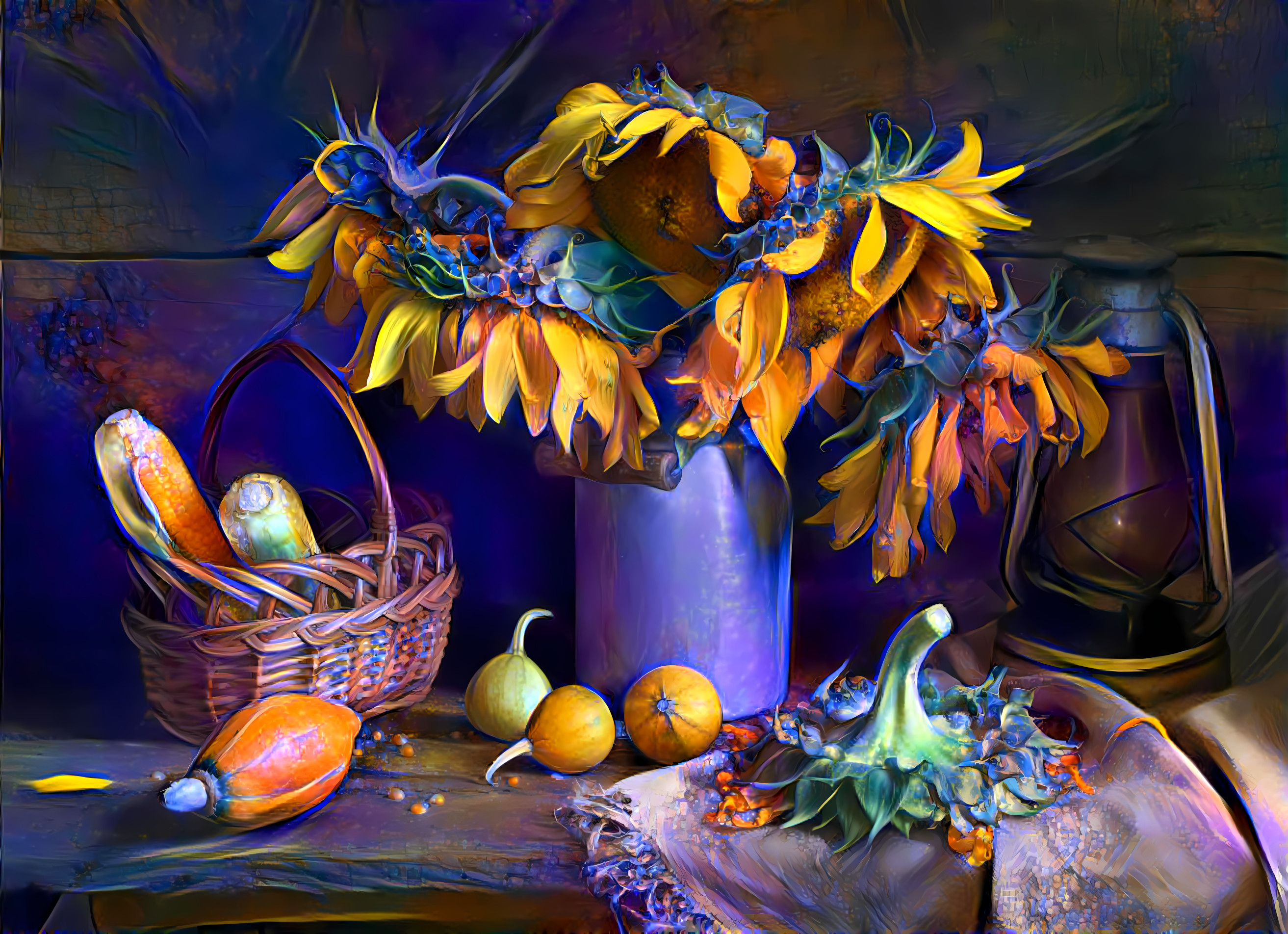 Still life with Sunflowers