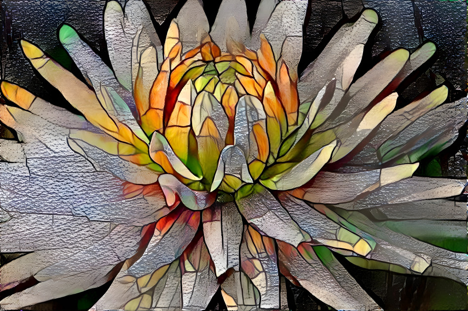 Lily stained glass