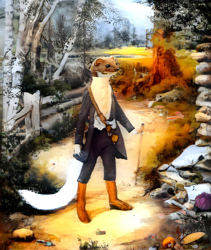 Early American Weasel Pioneer.