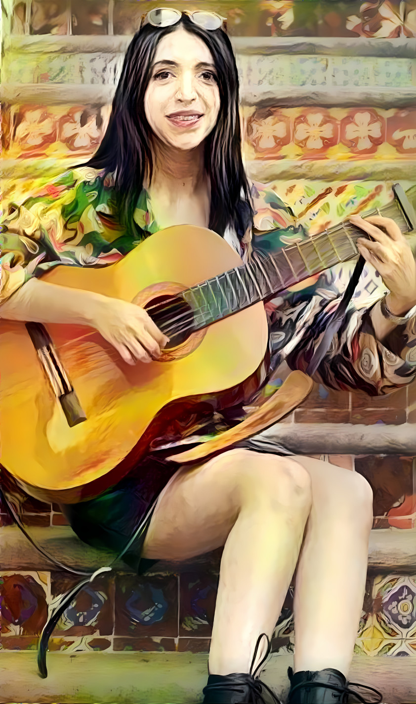 Girl with guitar