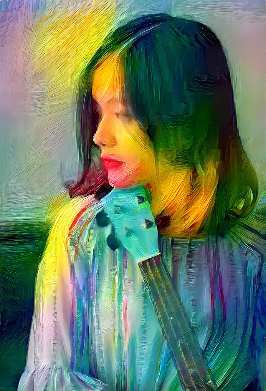 Girl with ukulele