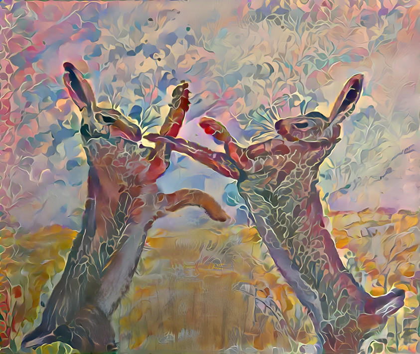 Boxing Hares