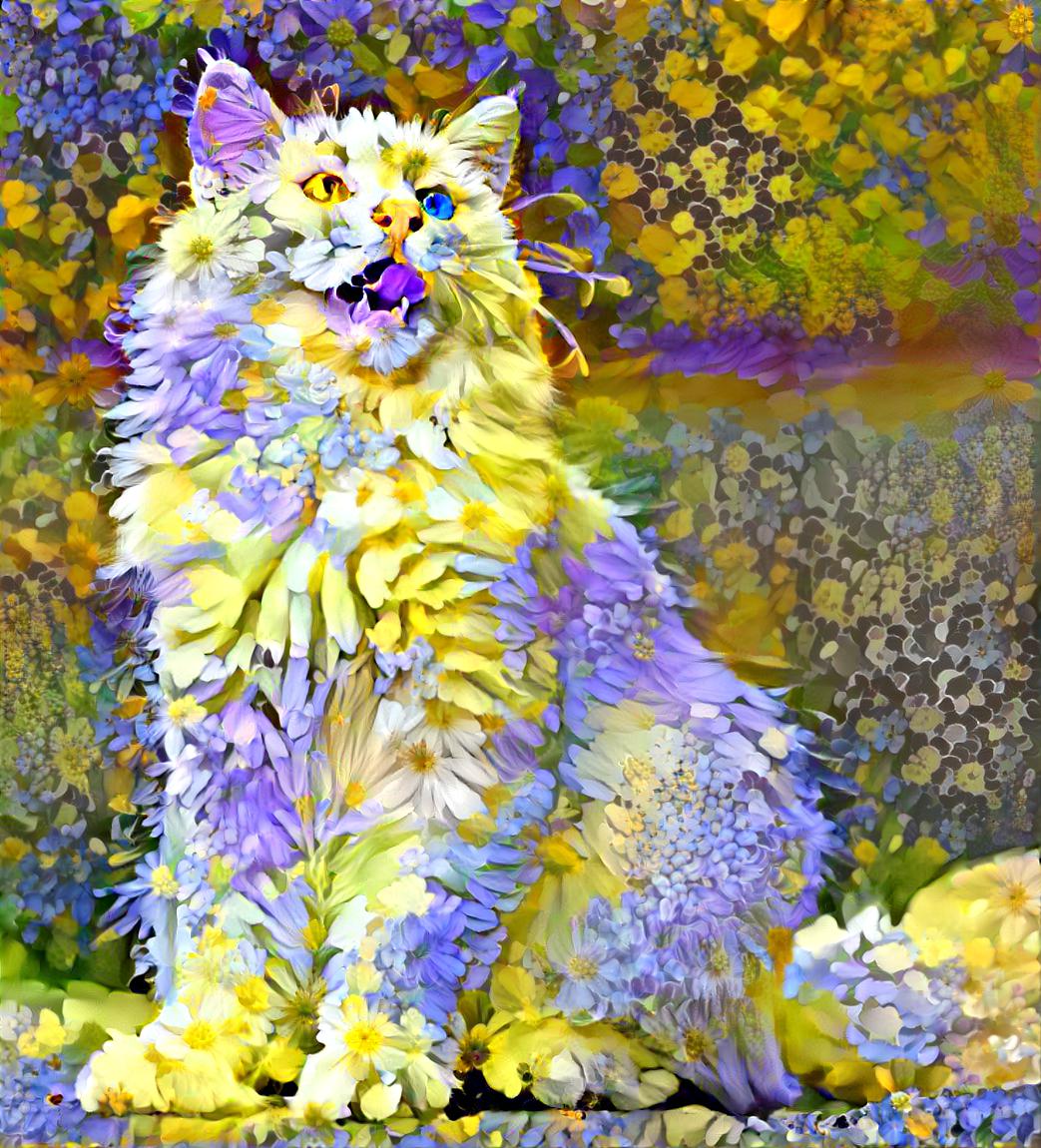 Flower cat