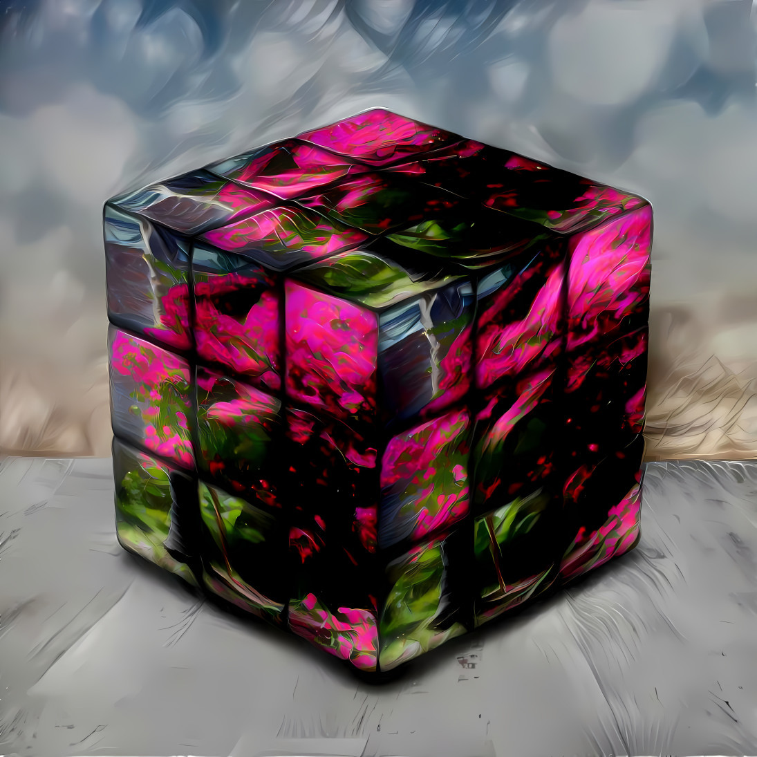 'A Floral Cube'