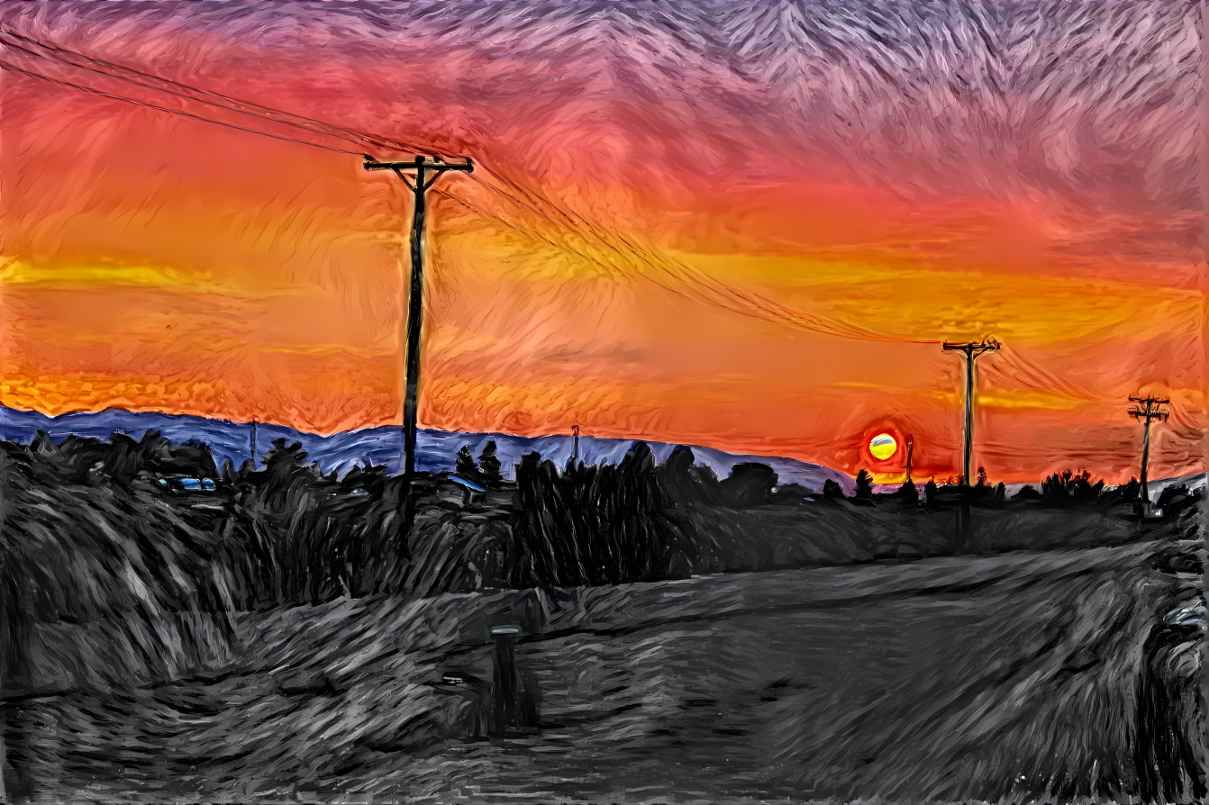 'A Western Sunset'