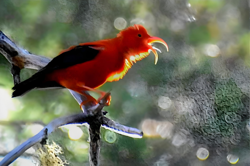 I'iwi - Hawaiian Scarlet Honeycreeper