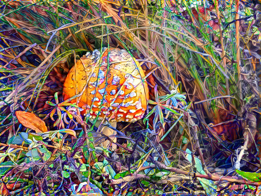 Amanita by the shore