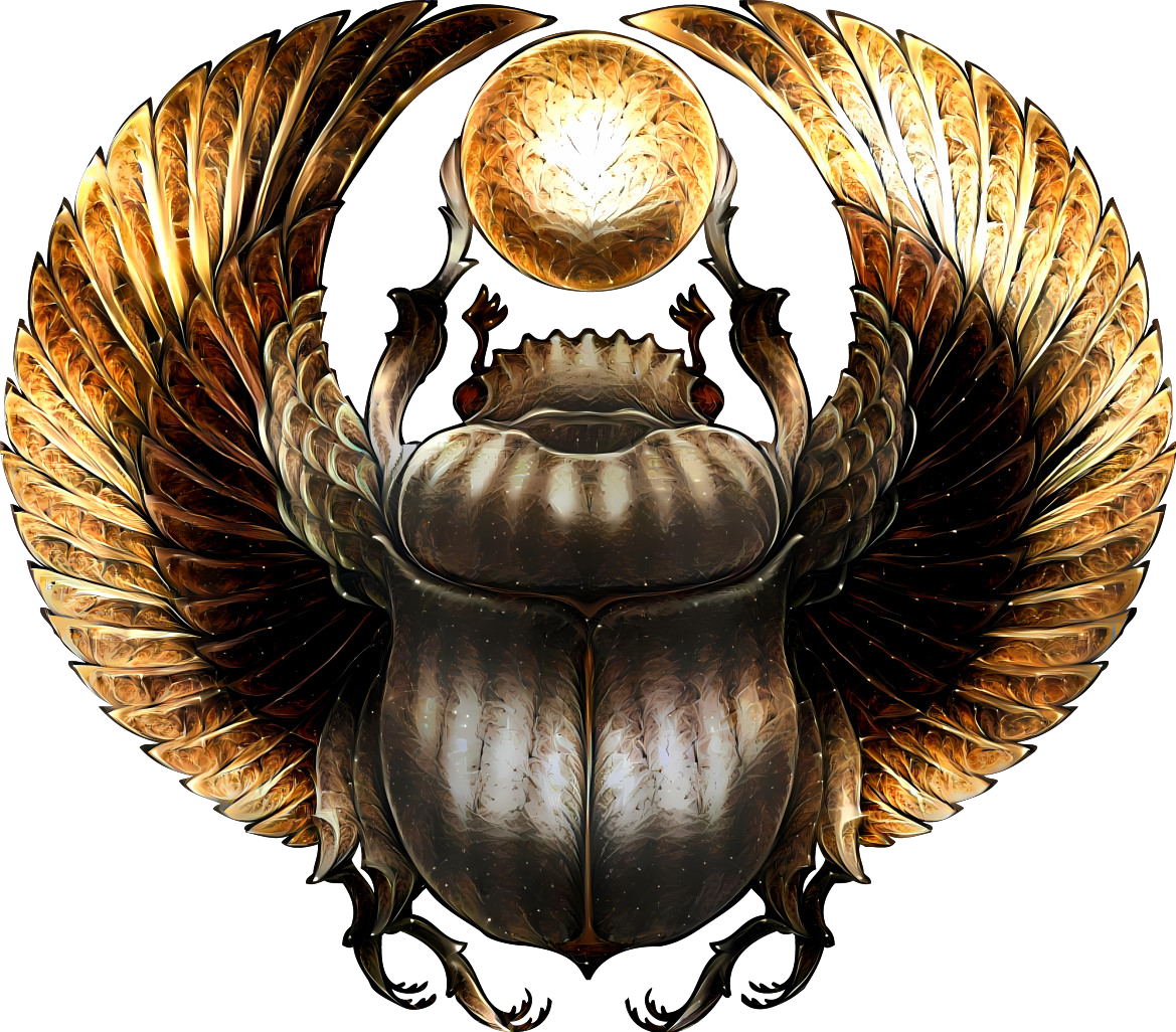 Golden scarab