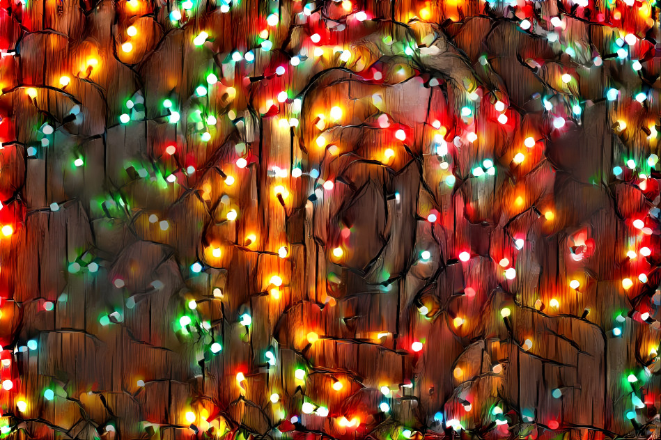 christmas light door