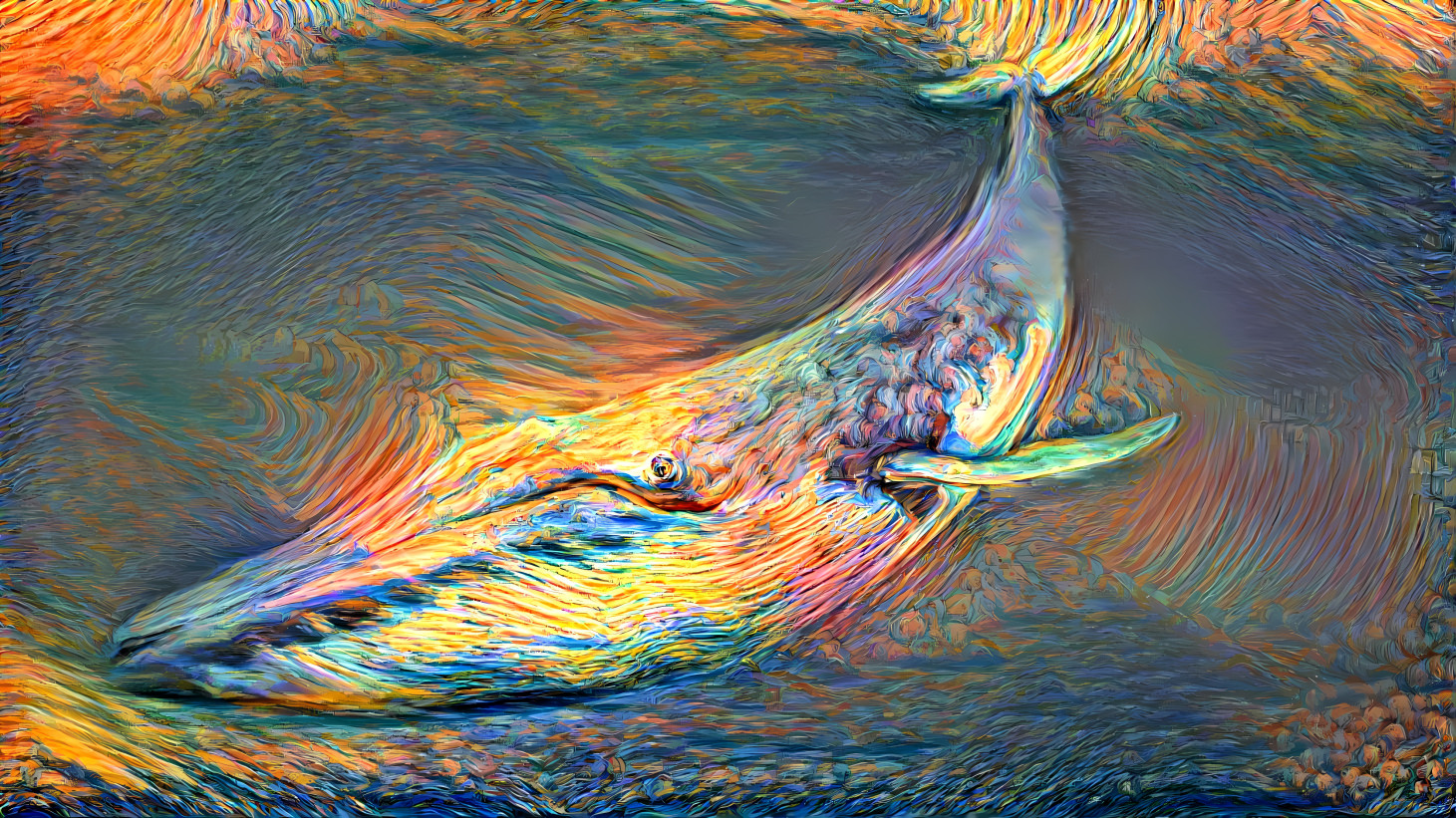 sunset whale