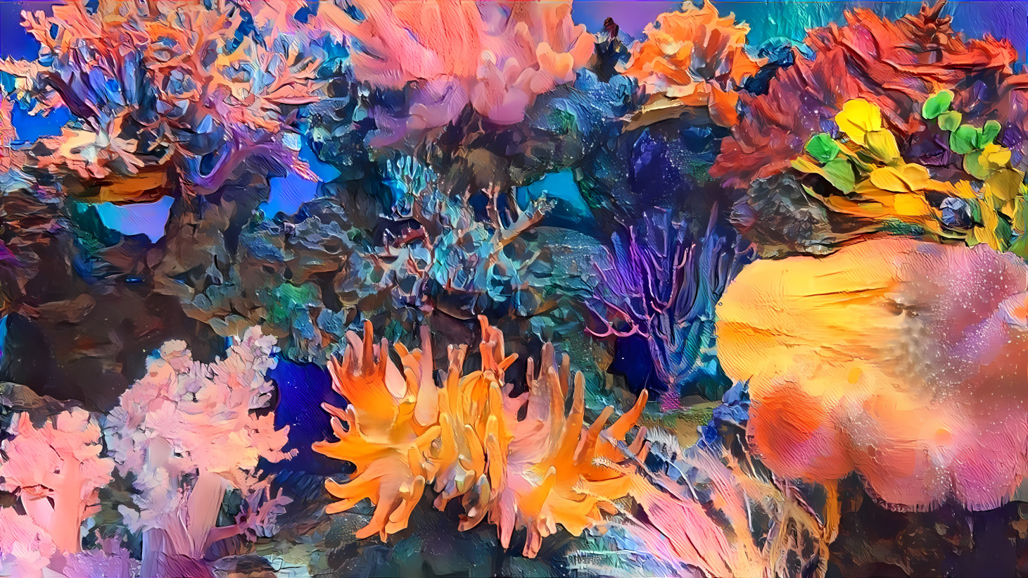 corals painting