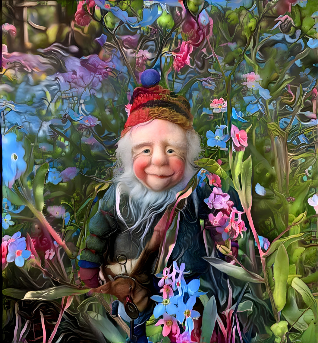 Elf in the garden