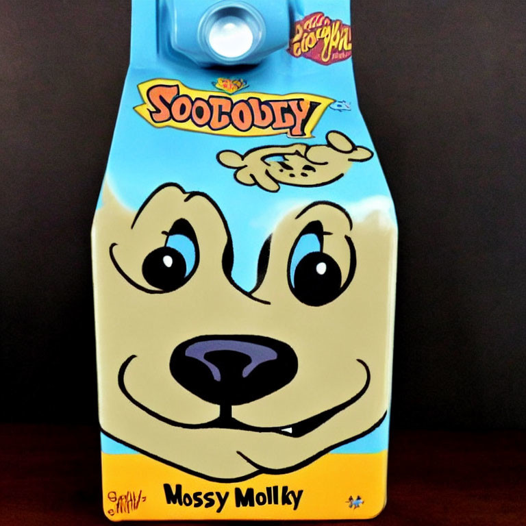 Colorful Carton with Cartoon Dog "Scooby" and "Mossy Mollky