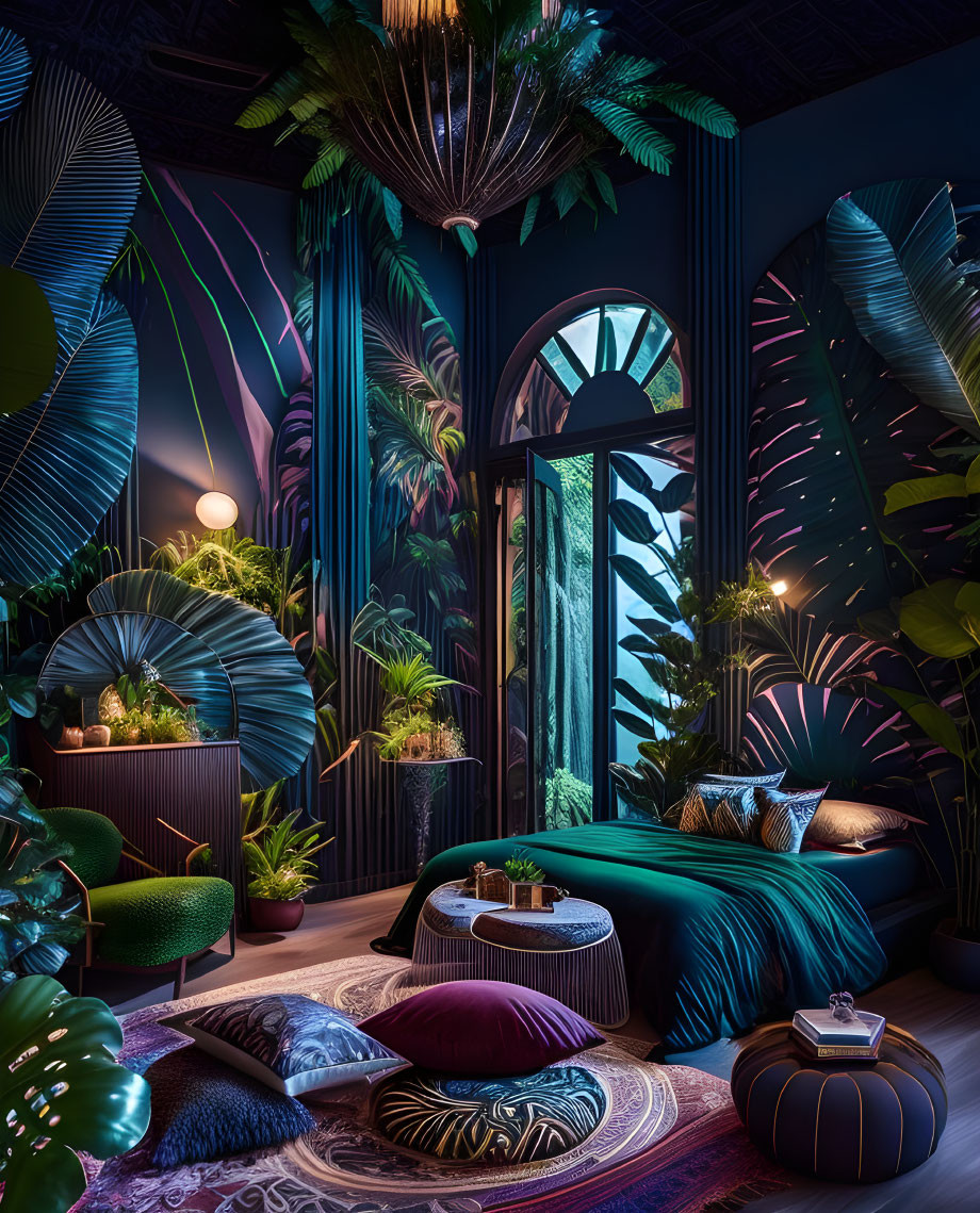 Jungle bedroom