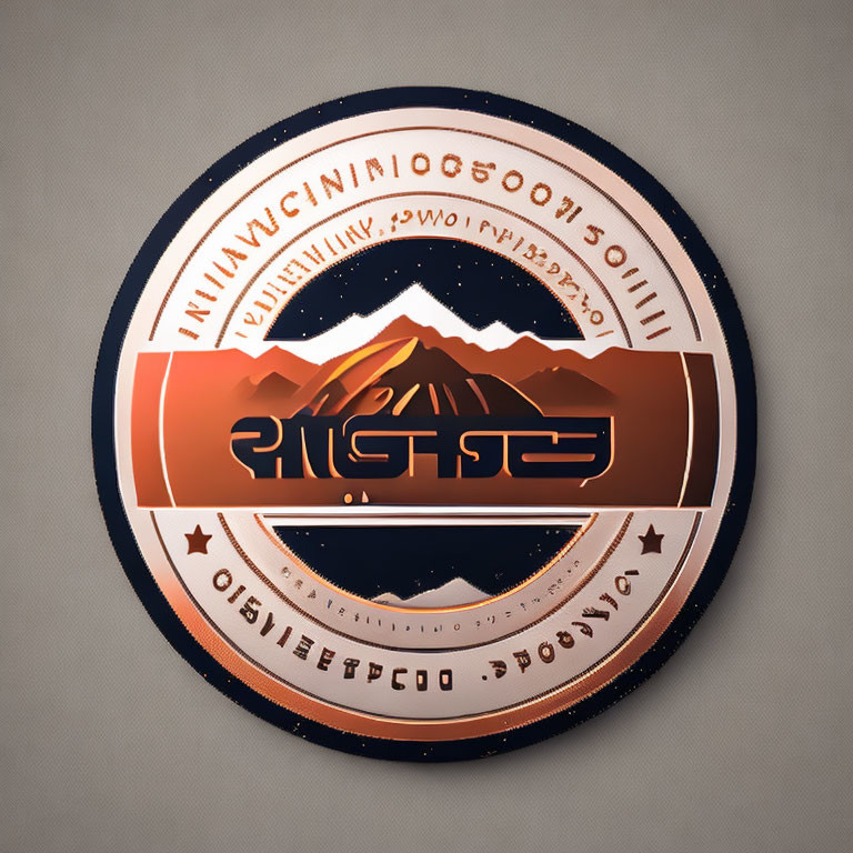 Mountain-themed circular emblem with "PITCHER" text, starry backdrop, and stylized design