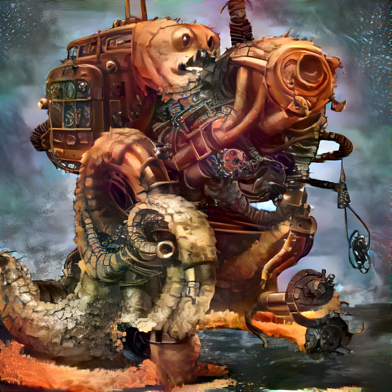 dieselpunk monster tamer