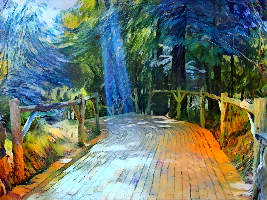 LIGHT ON PATH OLANA VAN GOGH