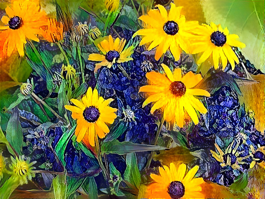 BROWN EYED SUSAN VAN GOGH