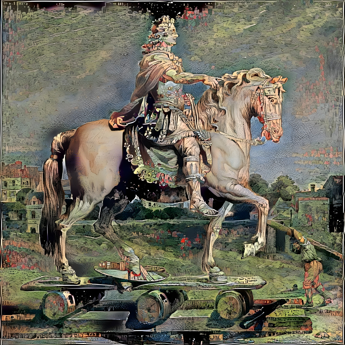 Equestrian statue of Louis XIV