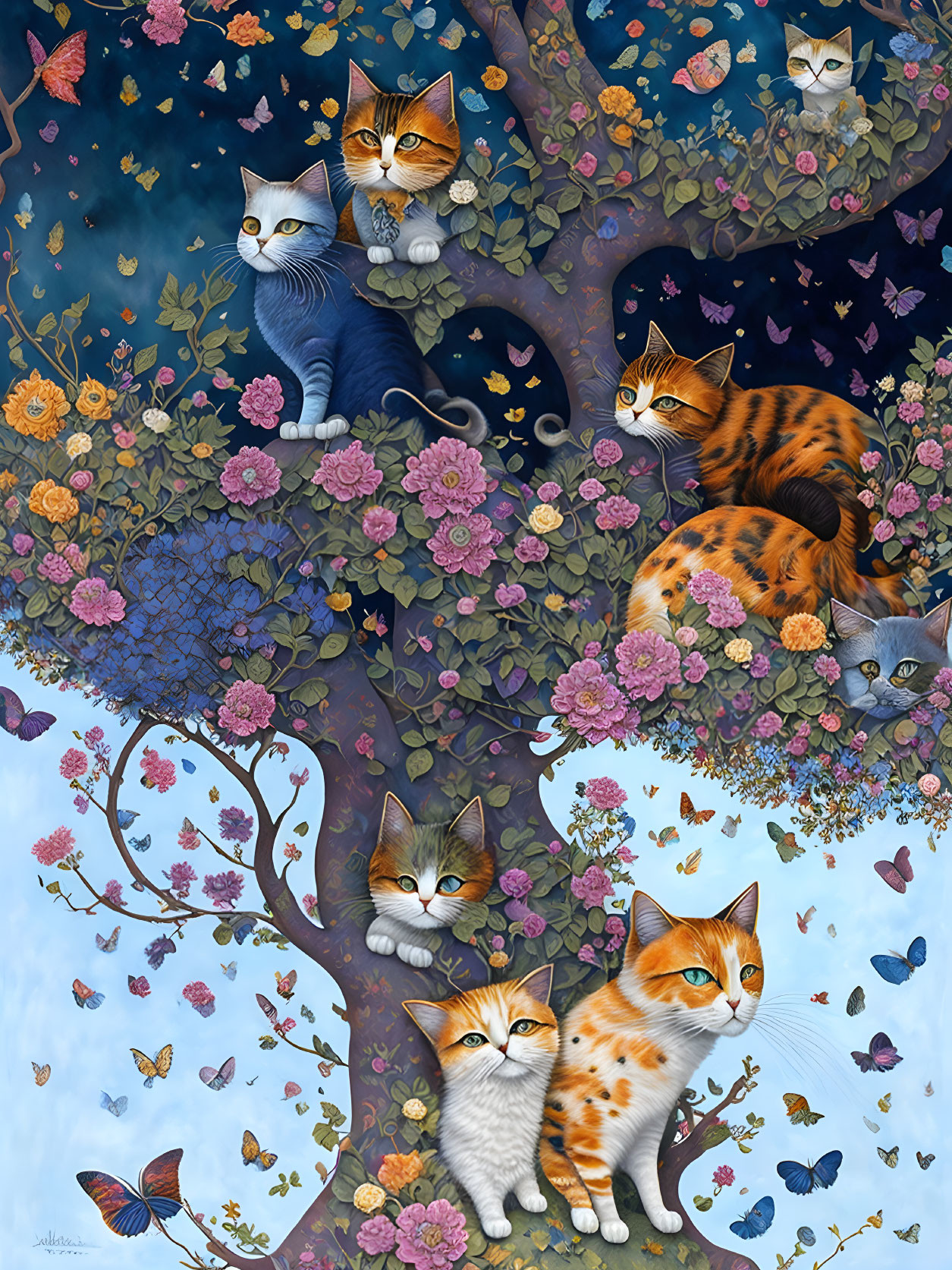 CATS FOR A TREE