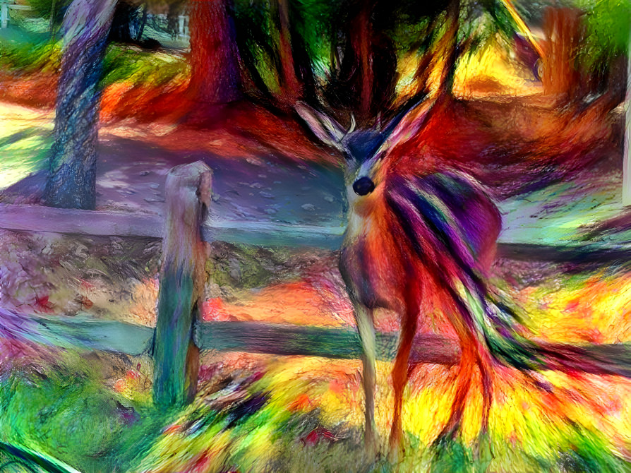 Rainbow raindeer