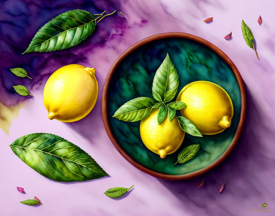 Lemon tea with whole fruits