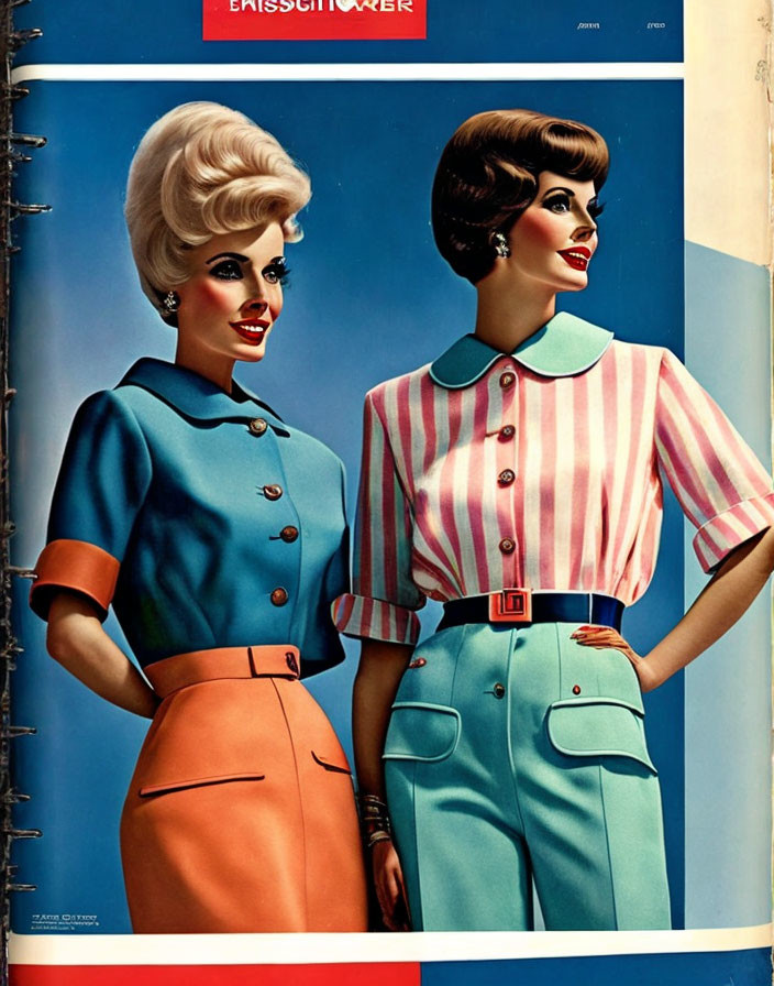 Vintage Female Mannequins Displaying 1960s Fashion